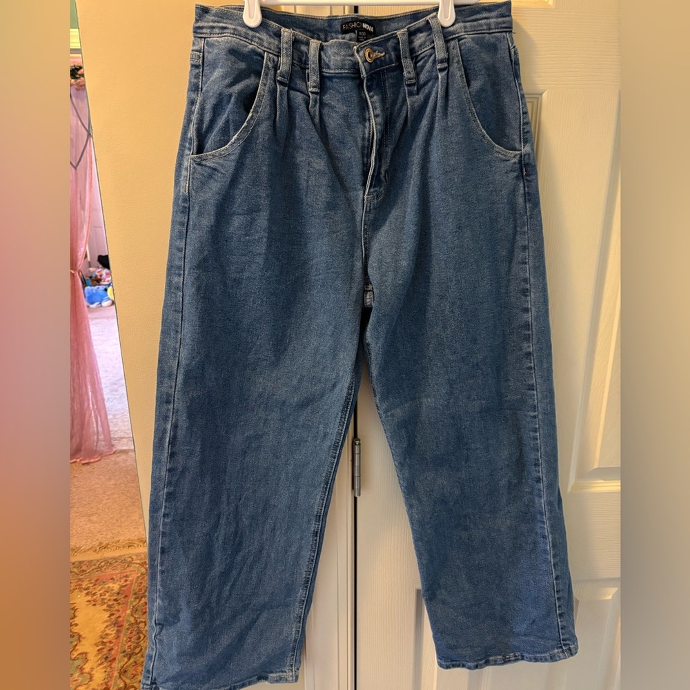 Fashion Nova Blue Boot Cut Denim Jeans